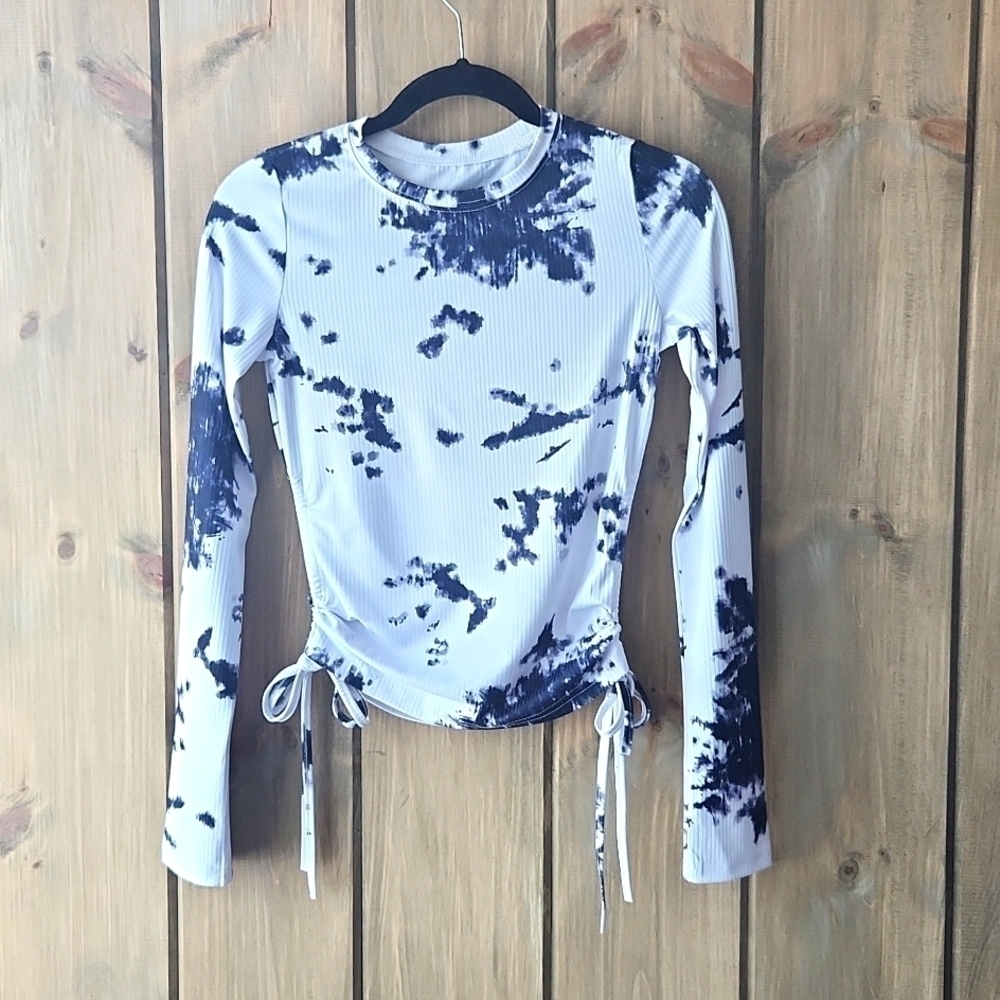 Tie Dye Shirt Tie Up Sides Size Large